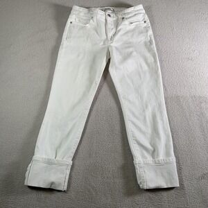 Joe's Jeans Jeans Womens 27‎ White Mid Rise Skinny Stretch Denim QA0WHT5819
